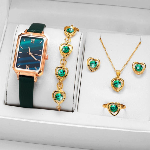 Flag Village Luxury Boutique Set Gift Box Watch Bracelet Necklace Women