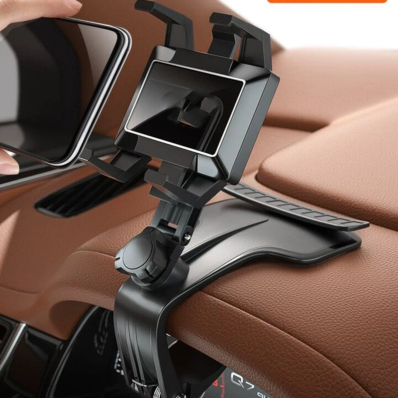 Flag Village Auto Tools New Car Phone Holder Rotary Adiustable Navigation Car Phone Stand Multi-Function With Parking Card Automotive Goods