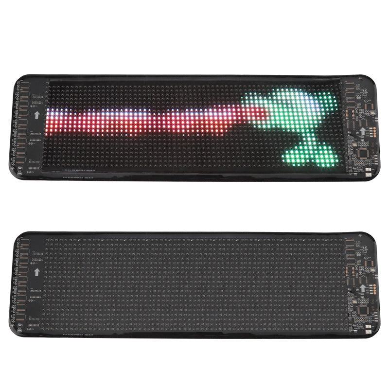 Flag Village Auto Tools Programmable Car LED Sign LED Full-color Advertising Screen Ultra-thin Display Screen Custom Text Pattern Animation Display Car