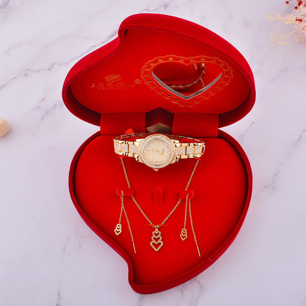 Flag Village Simple Exquisite Jewelry Watch Necklace Gift Box Jewelry