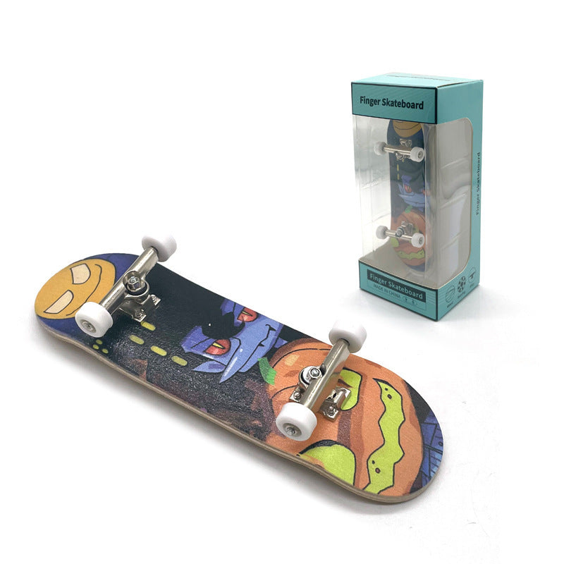 Flag Village Professional Finger Skateboards DIY Toys Skate Park Tech Parts Deck Stunt Metal Bracket Bearing Wheel Tabletop Toys Gifts