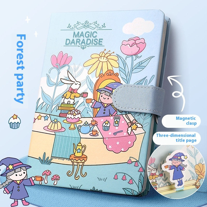 Flag Village Journal Book Set Gift Box Girl Heart Cute Gift Bag