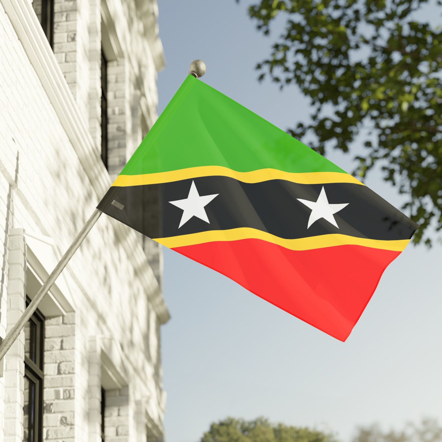 Flag Village Saint Kitts And Nevis Flag 18" x 12" / 36" x 24" / 60" x 36"
