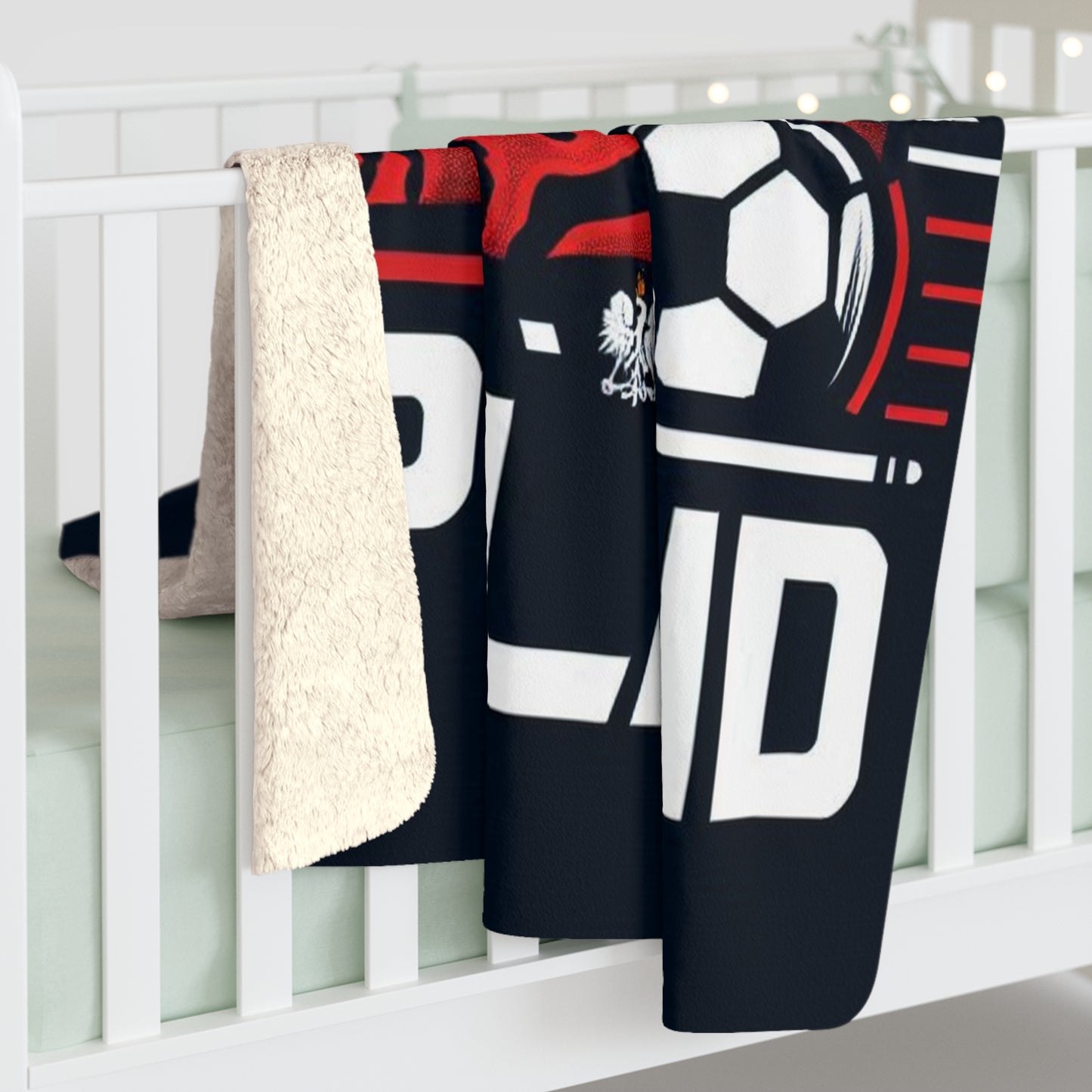 Flag Village Poland Sporting Flag Sherpa Fleece Blanket POL0006