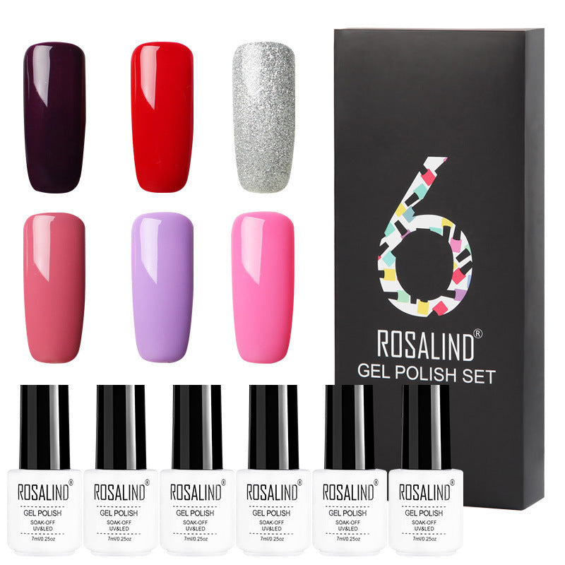 Flag Village 6 Colors Set Solid Color Gel Polish Set Nail Polish Gift Box Manicure