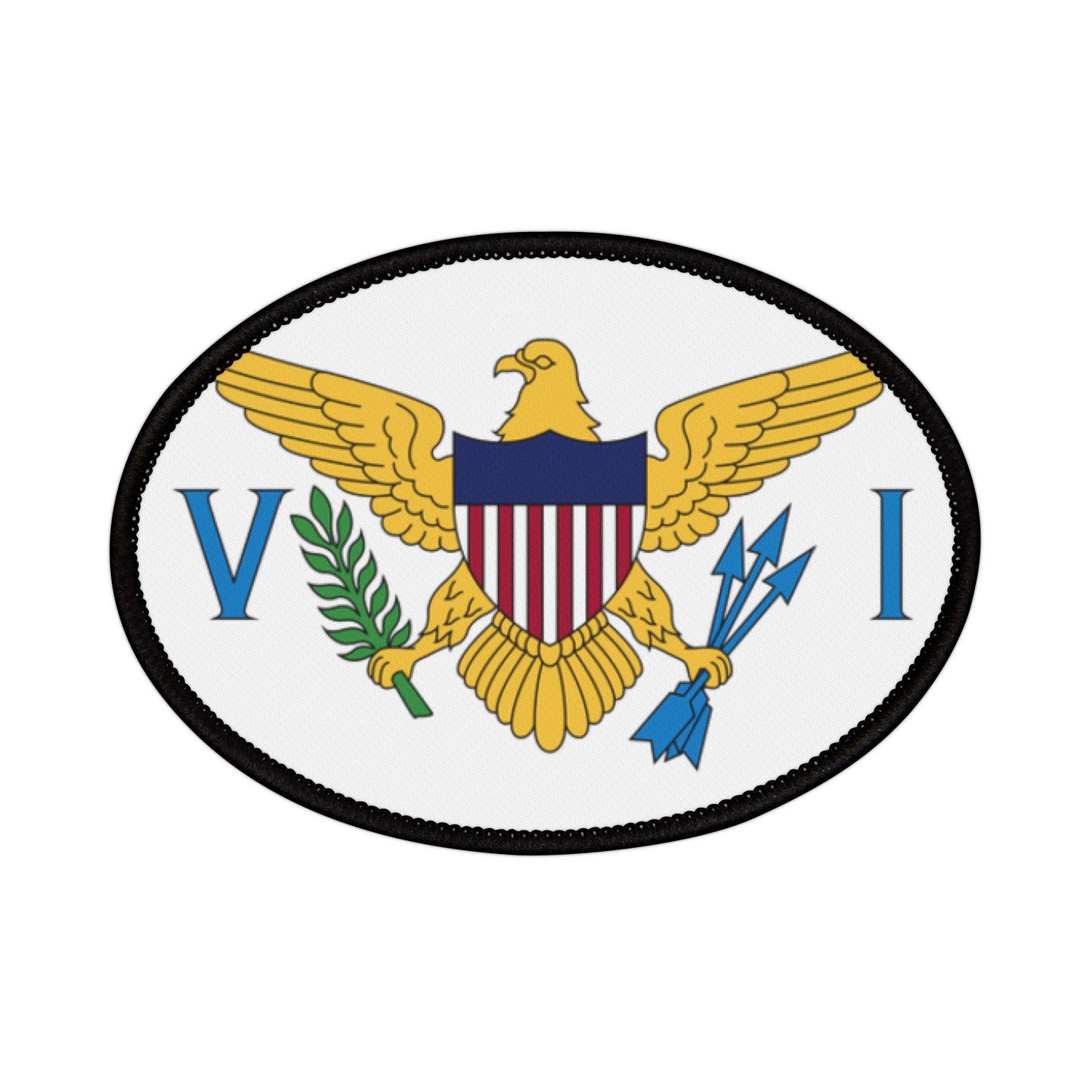 Flag Village U.S. Virgin Islands State Flag Embroidery Iron-On Patches