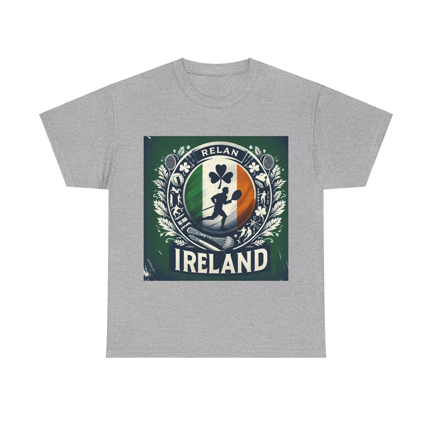 Flag Village Ireland Sporting Flag T-SHIRT Heavy Cotton Tee IRL0007