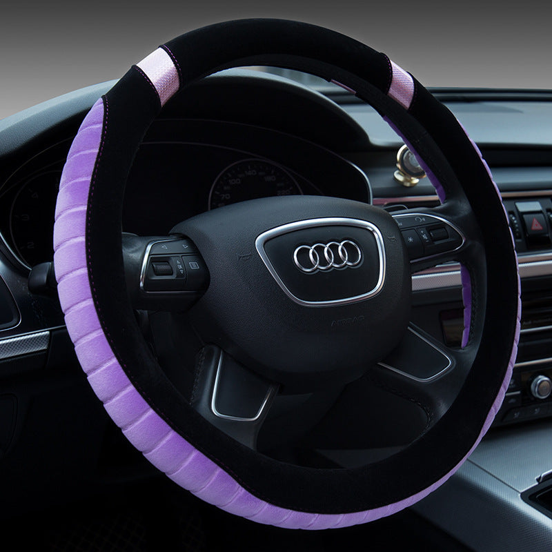 Flag Village Auto Tools Steering wheel short plush car handle