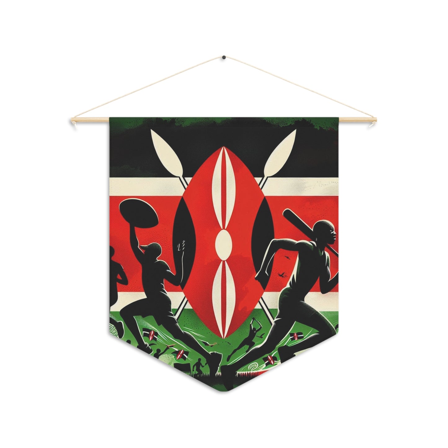 Flag Village KENYA Flag Pennant Sporting Home Wall decoration KEN0002