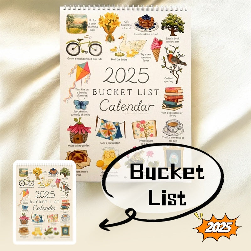 Flag Village 2025 Wish List Calendar Creative High-looking Value Wall Calendar Great Gifts Calendar Gift Home Decor