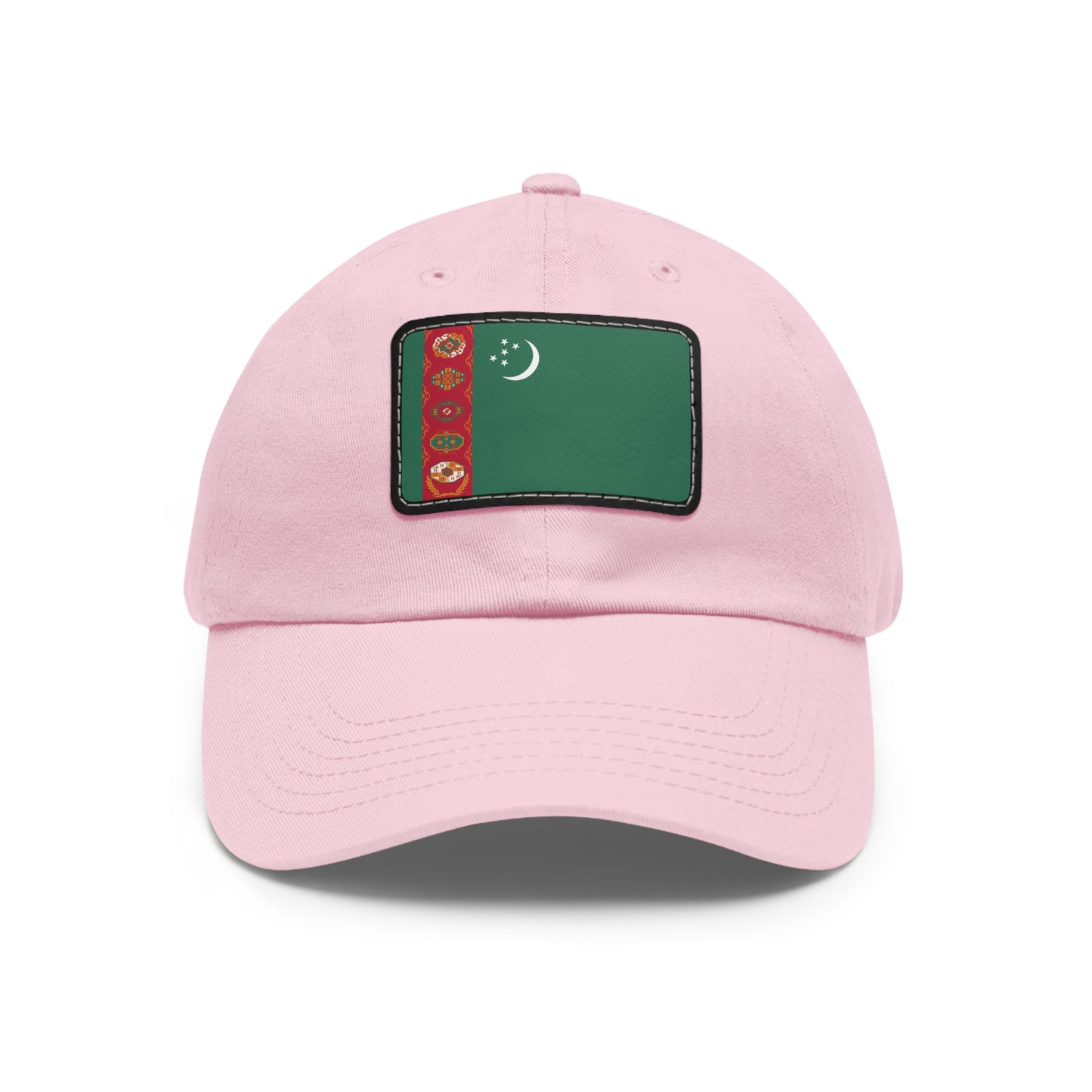 Flag Village Turkmenistan Flag Hat Cap with Leather Patch