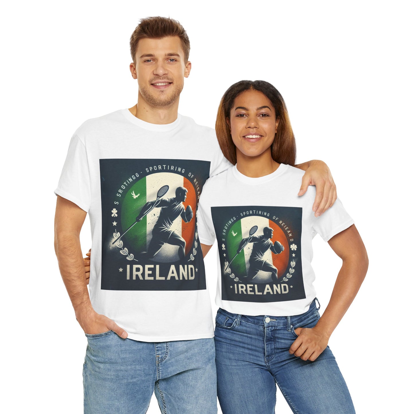 Flag Village Ireland Sporting Flag T-SHIRT Heavy Cotton Tee IRL0003