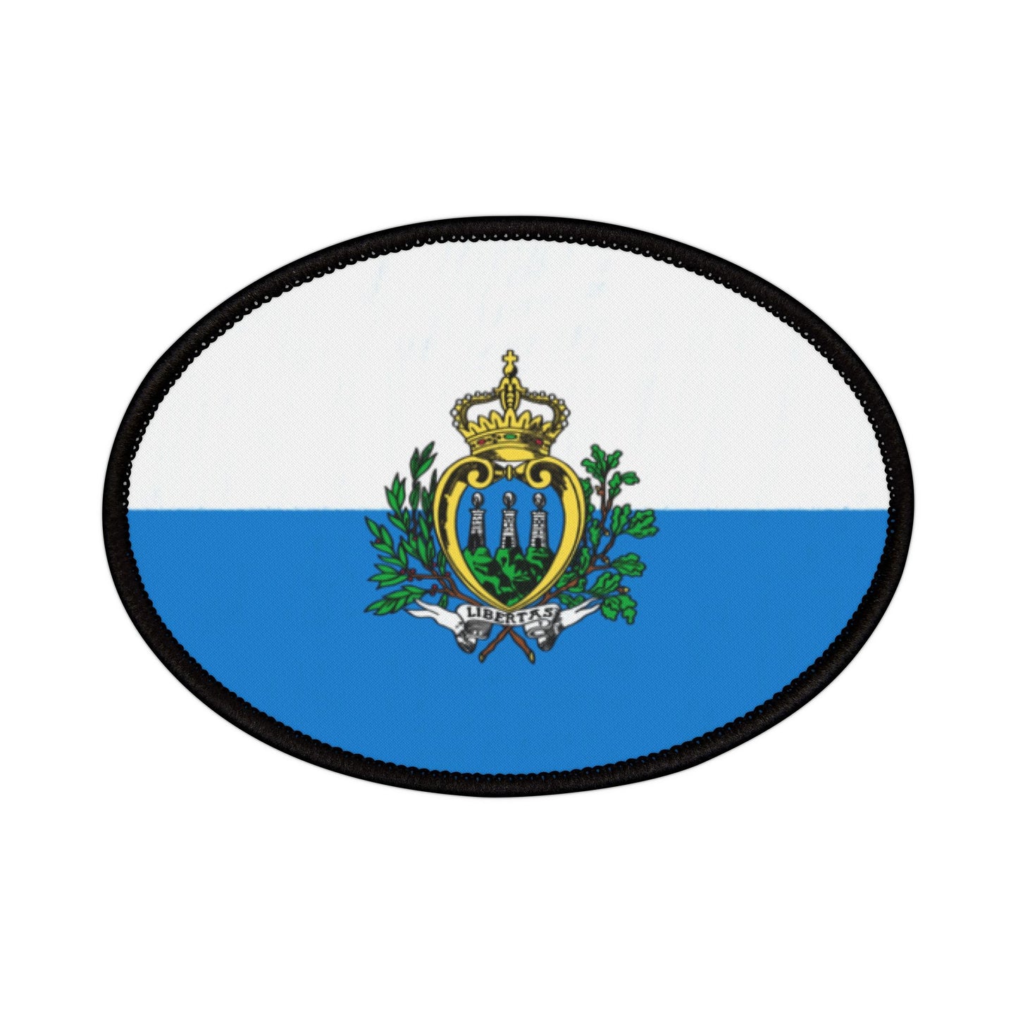 Flag Village San Marino Flag Embroidery Iron-On Patches