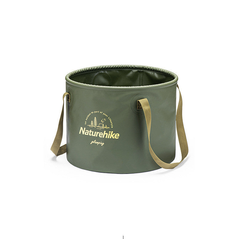 Flag Village Bucket Outdoor Travel Camping Portable Water Basin Water Storage Bucket