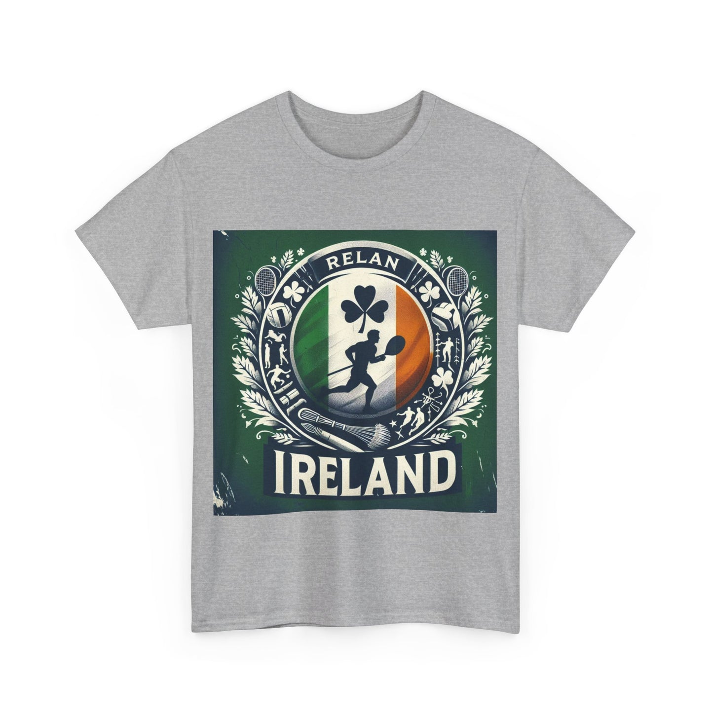 Flag Village Ireland Sporting Flag T-SHIRT Heavy Cotton Tee IRL0007