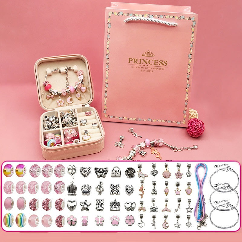 Flag Village Children's Diy Handmade Beaded Bracelet Creative Jewelry Set Gift Box