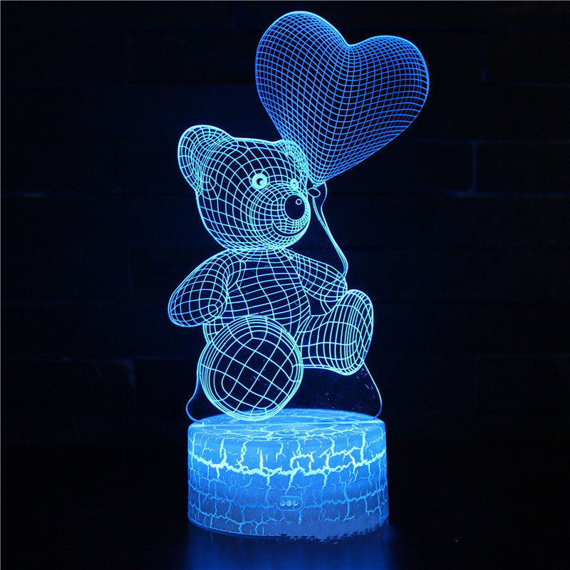Flag Village 3D Lamp Acrylic USB LED Night Lights Neon Sign Lamp Xmas Christmas Decorations For Home Bedroom Birthday Decor Valentines Day Gifts