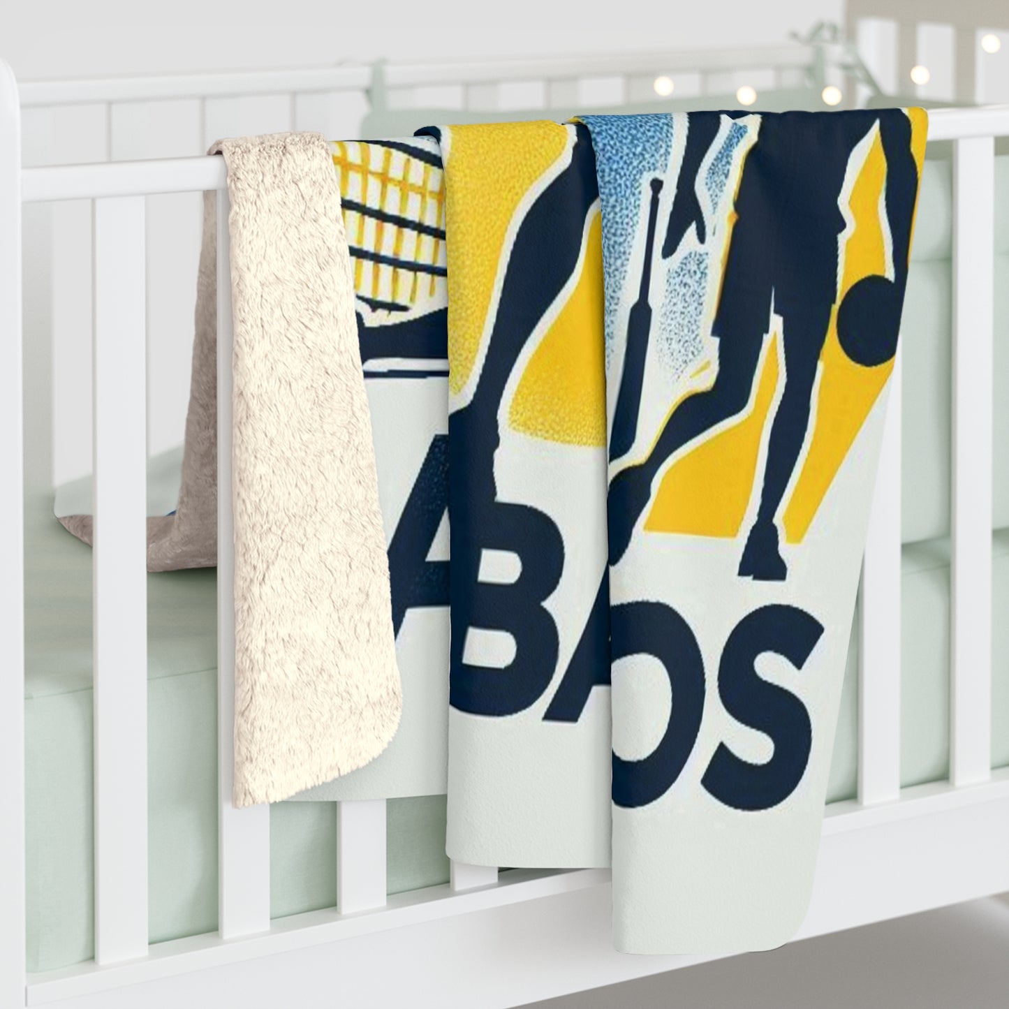 Flag Village Barbados Sporting Flag Sherpa Fleece Blanket BRB0005