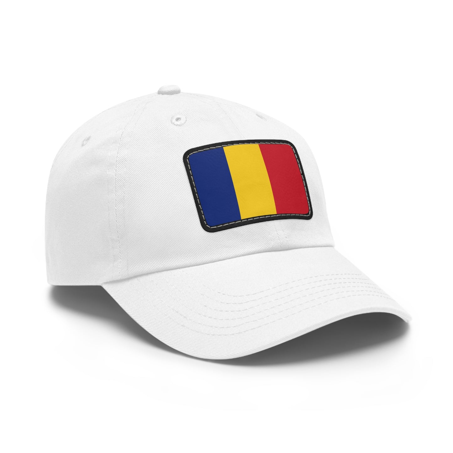 Flag Village Romania Flag Hat Cap with Leather Patch