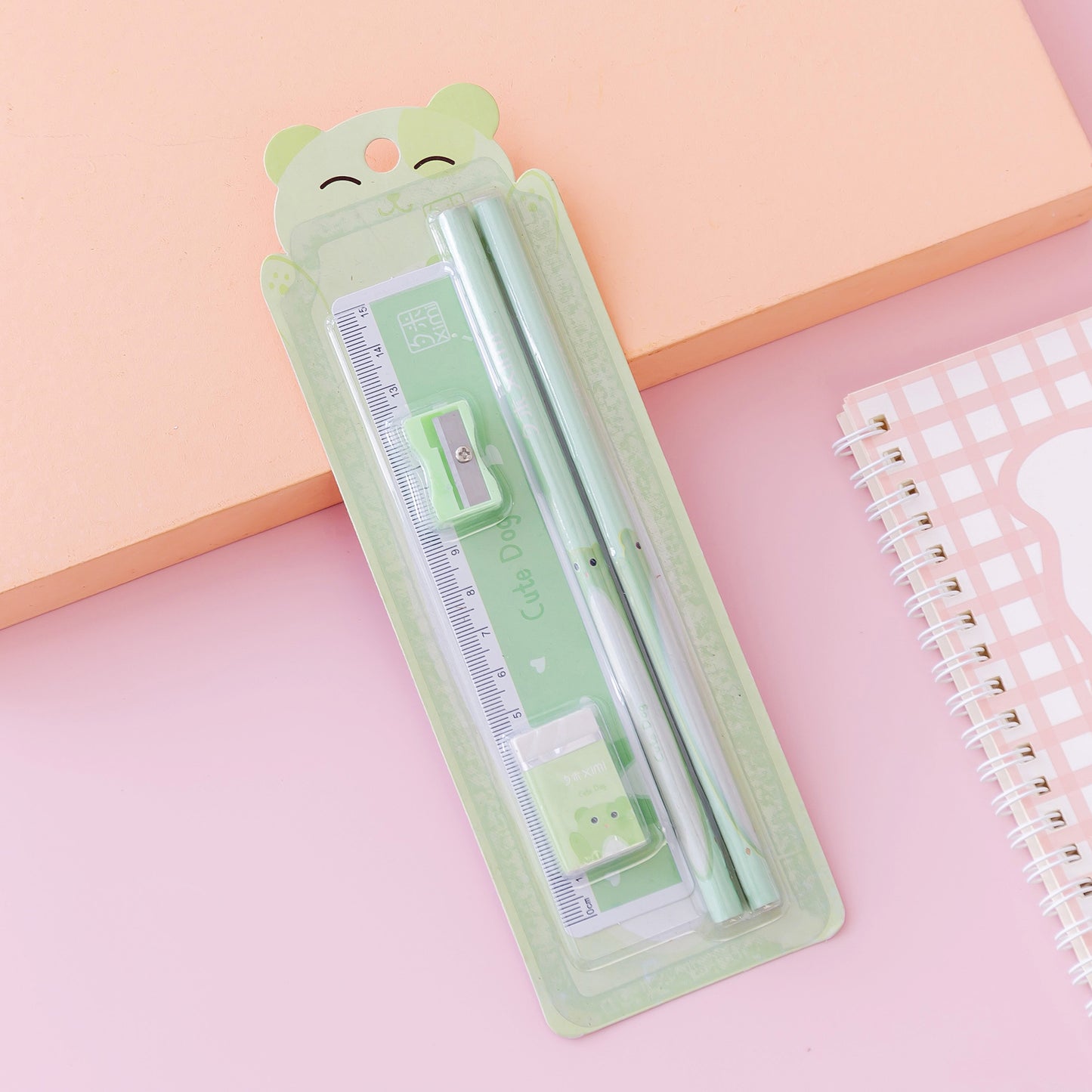 Flag Village Girl School Supplies Set Gift Box Gift Bag Primary School Pupil Pencil Stationery