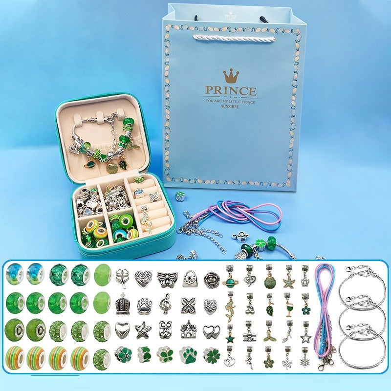 Flag Village Children's Diy Handmade Beaded Bracelet Creative Jewelry Set Gift Box