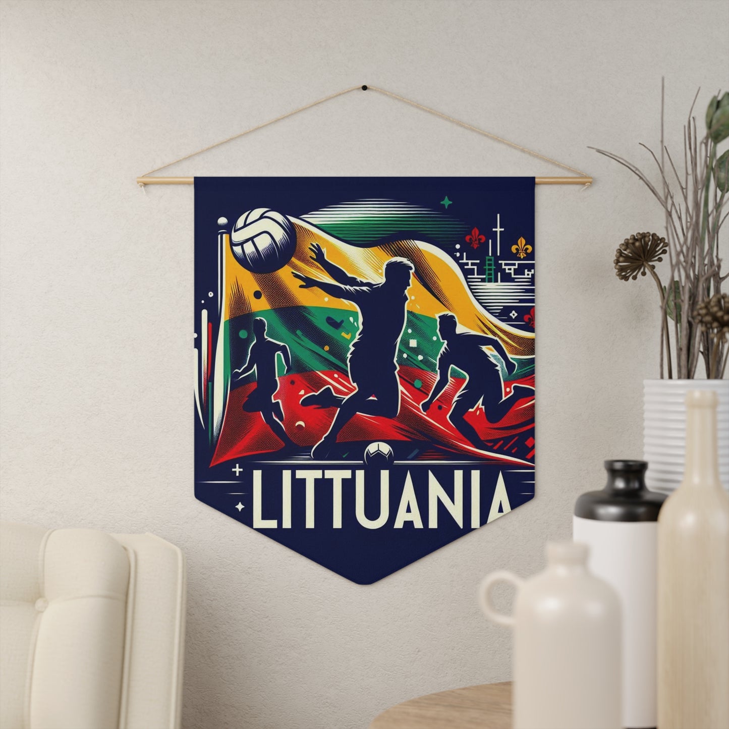 Flag Village Lithuania Flag Pennant Sporting Home Wall decoration LTU0001