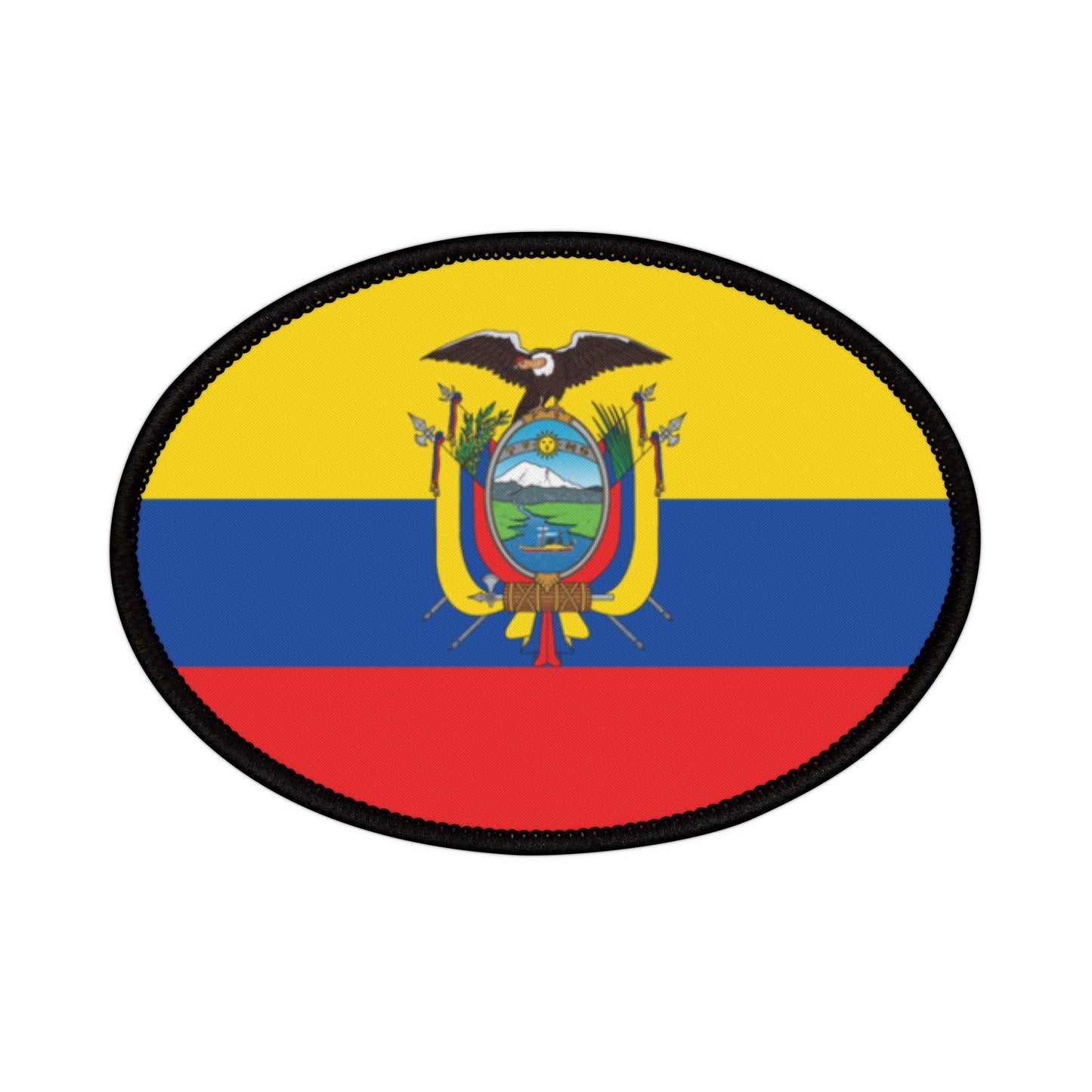 Flag Village Ecuador Flag Embroidery Iron-On Patches