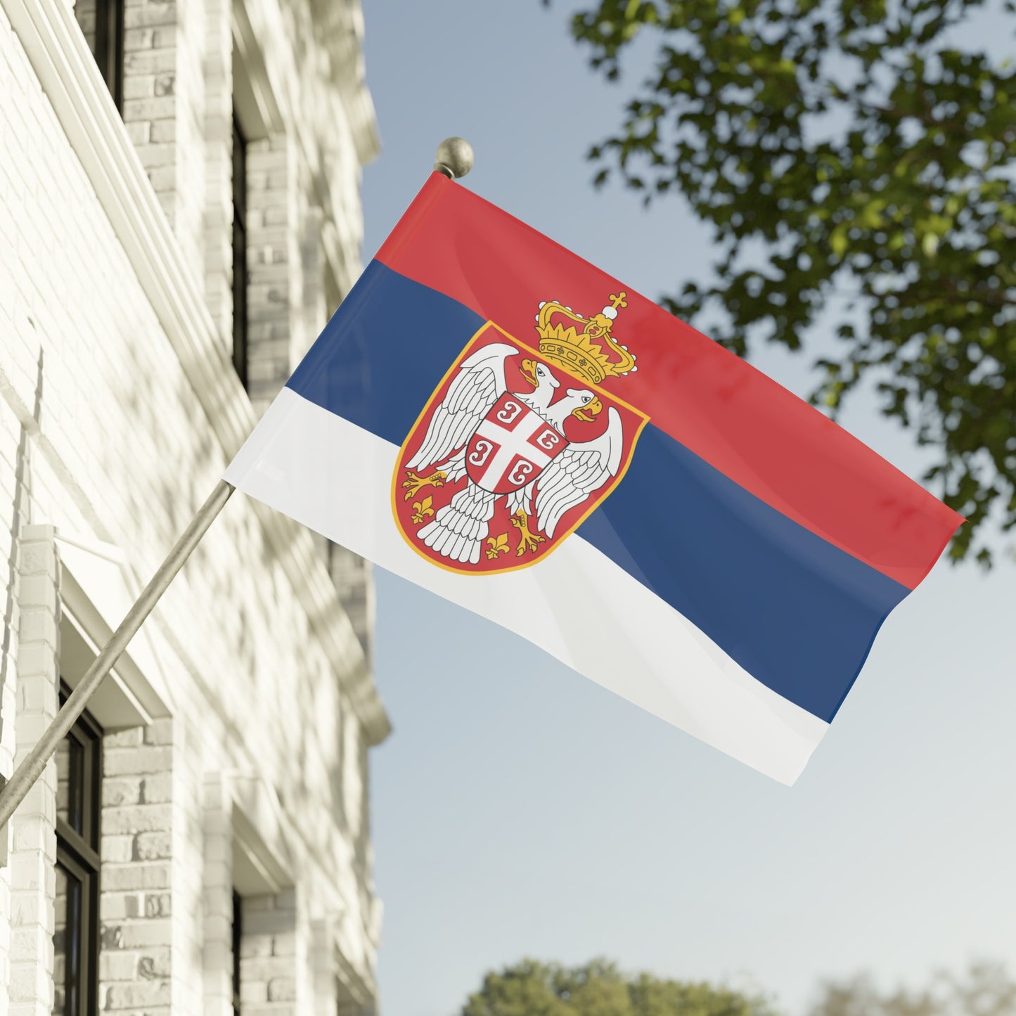 Flag Village Serbia Flag 18" x 12" / 36" x 24" / 60" x 36"