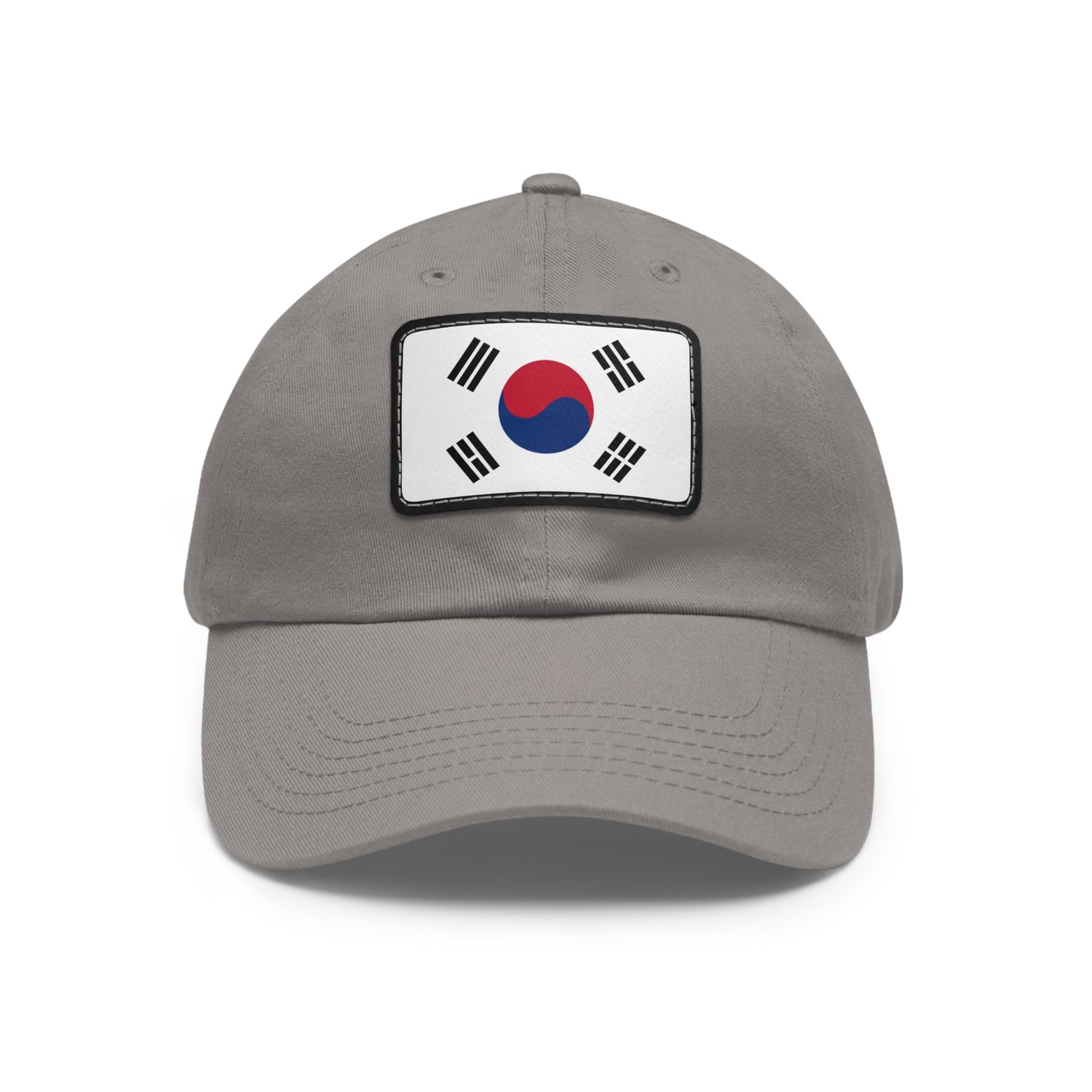 Flag Village South Korea Flag Hat Cap with Leather Patch