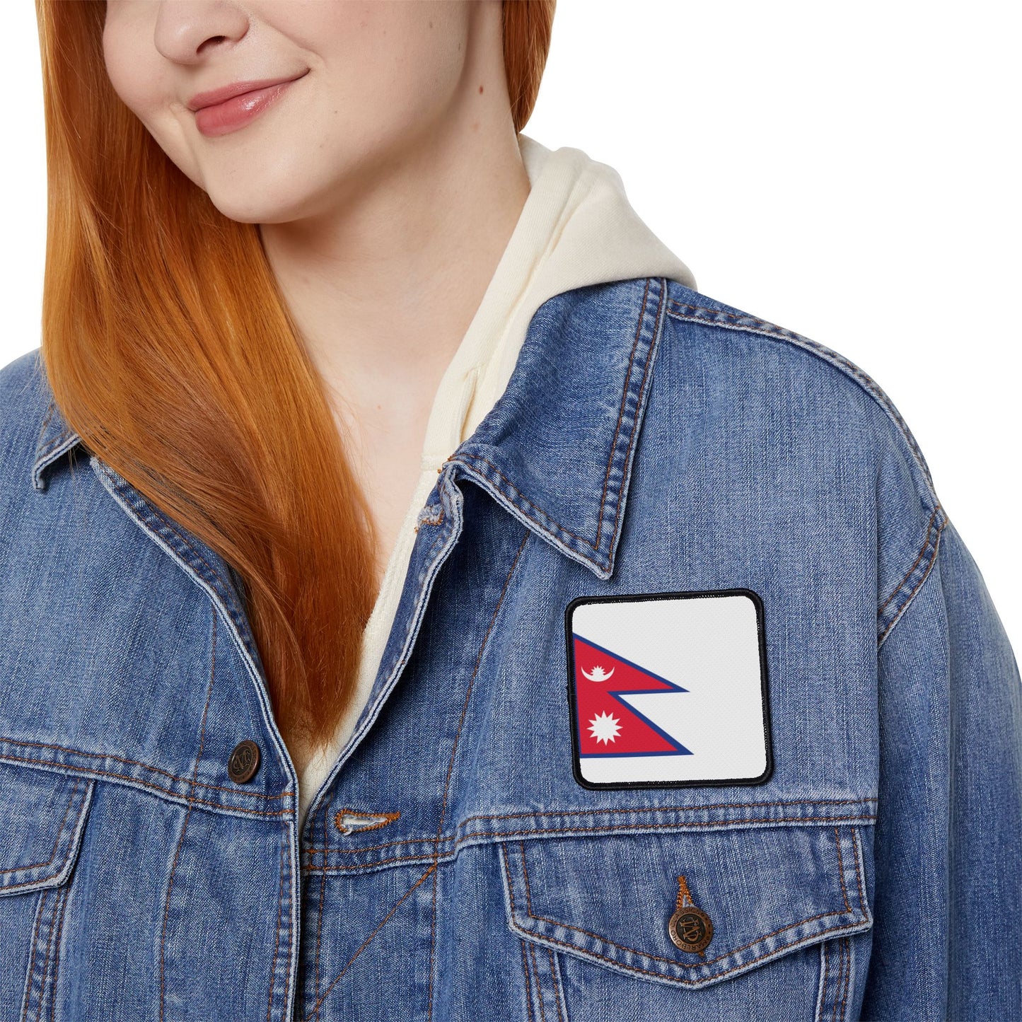 Flag Village Nepal Flag Embroidery Iron-On Patches