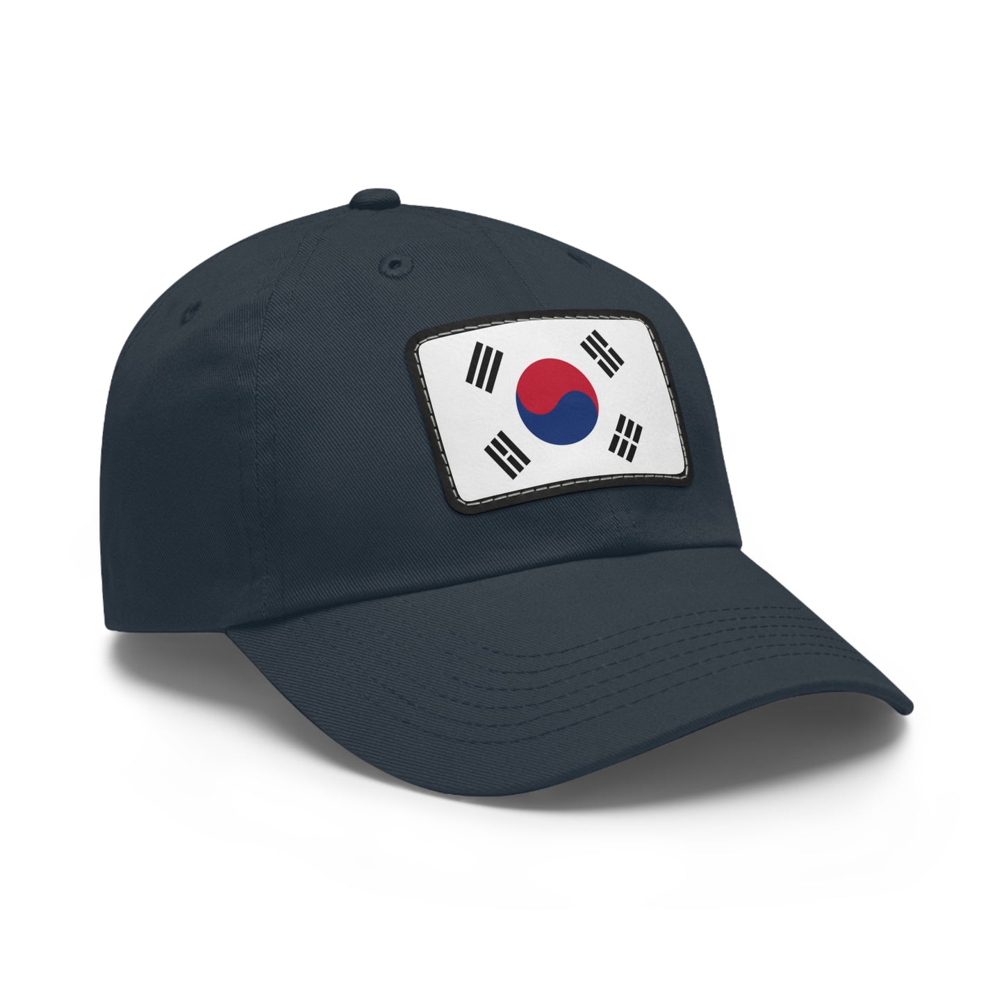 Flag Village South Korea Flag Hat Cap with Leather Patch