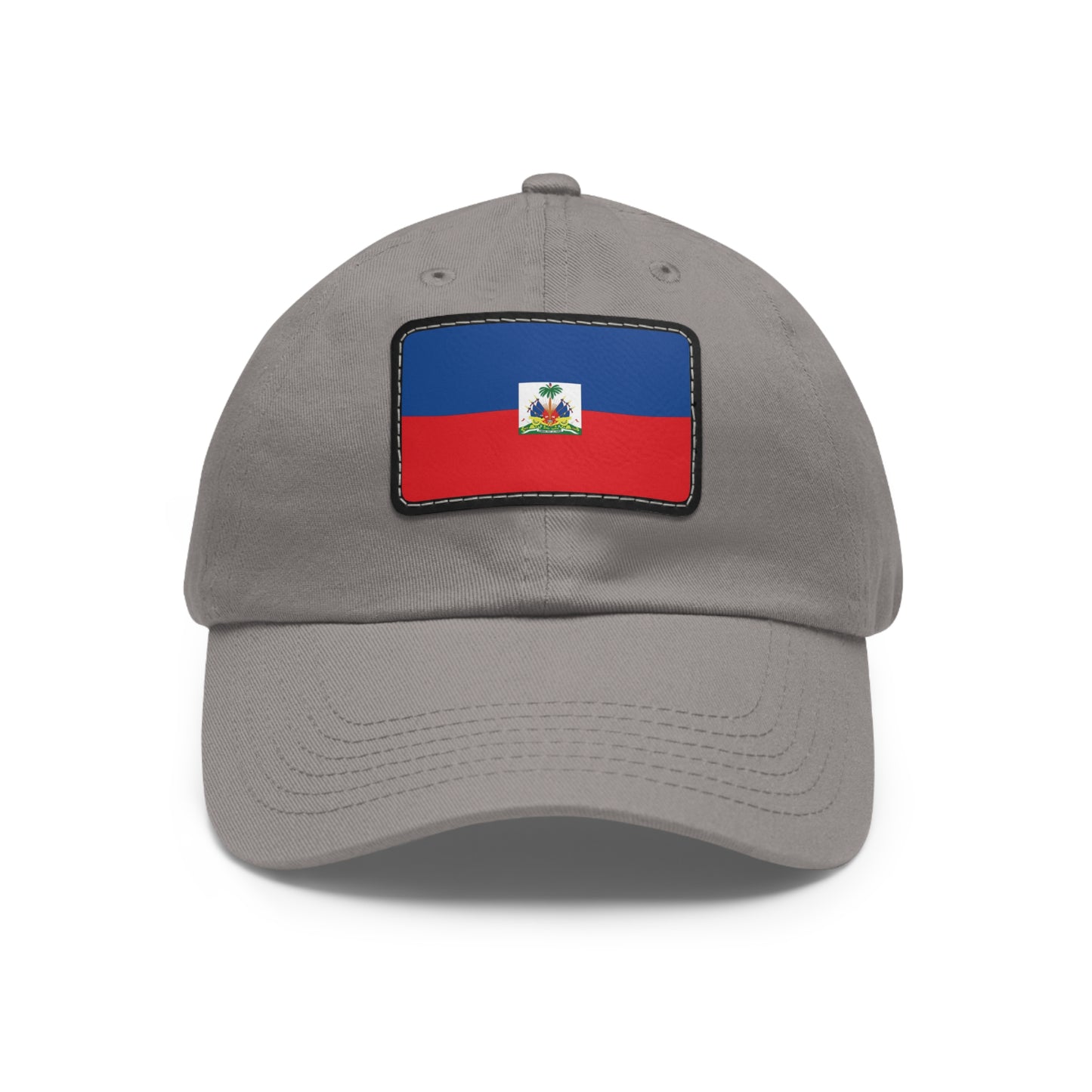 Flag Village Haiti Flag Hat Cap with Leather Patch