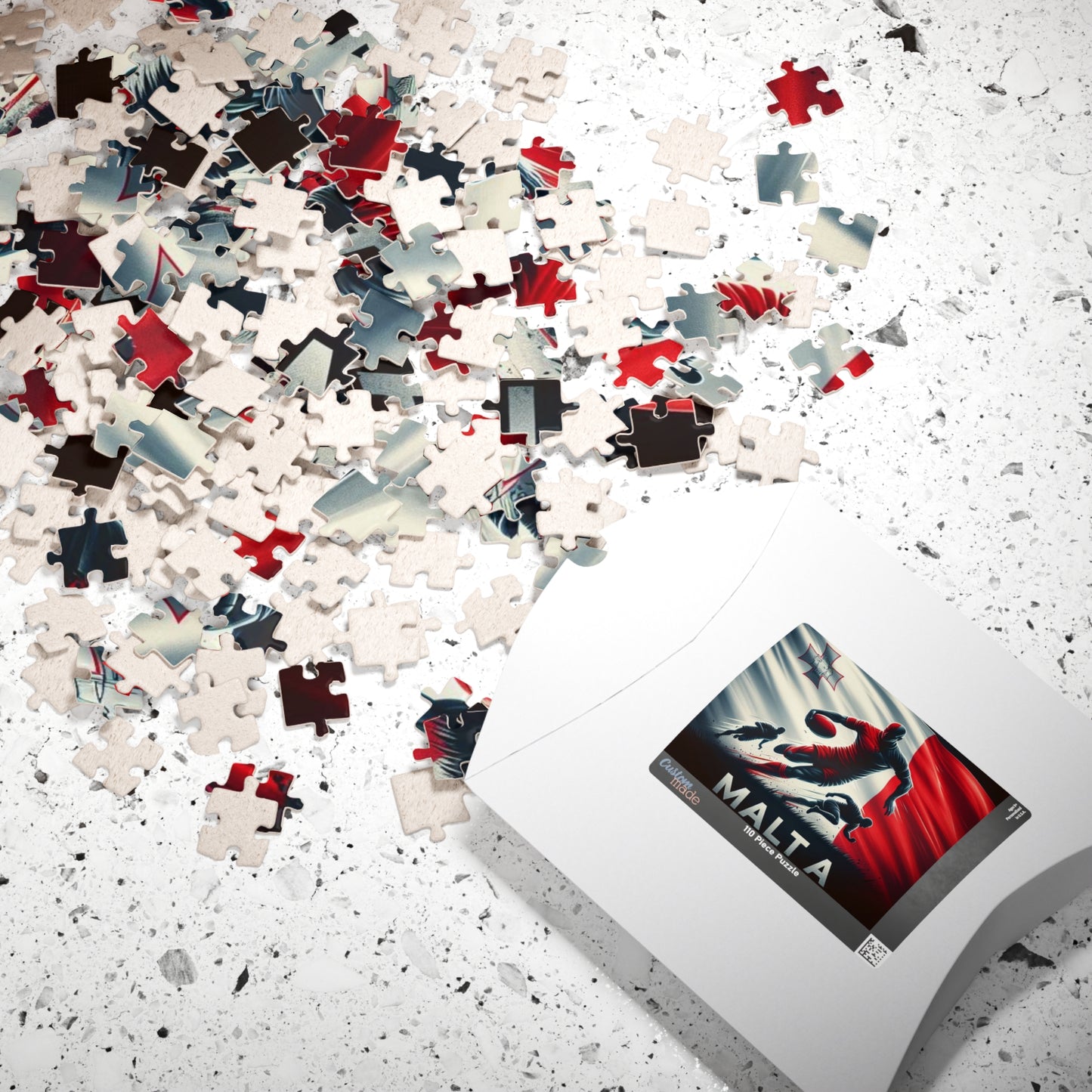 Flag Village Malta Sporting Flag Puzzle (110, 252, 520, 1014-piece) MLT0003