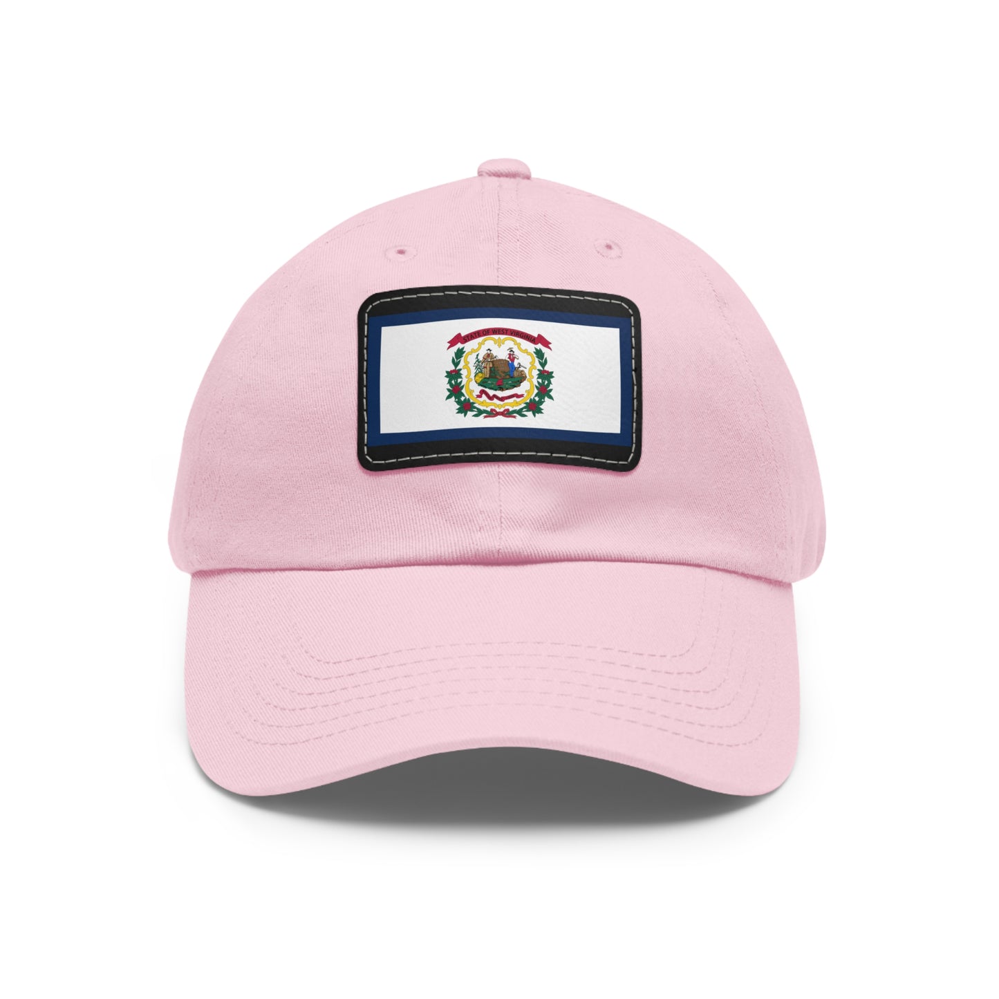 Flag Village USA West Virginia State Flag Hat Cap with Leather Patch