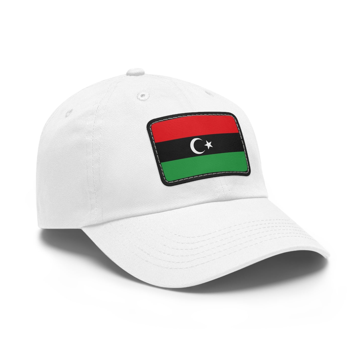 Flag Village Libya Flag Hat Cap with Leather Patch