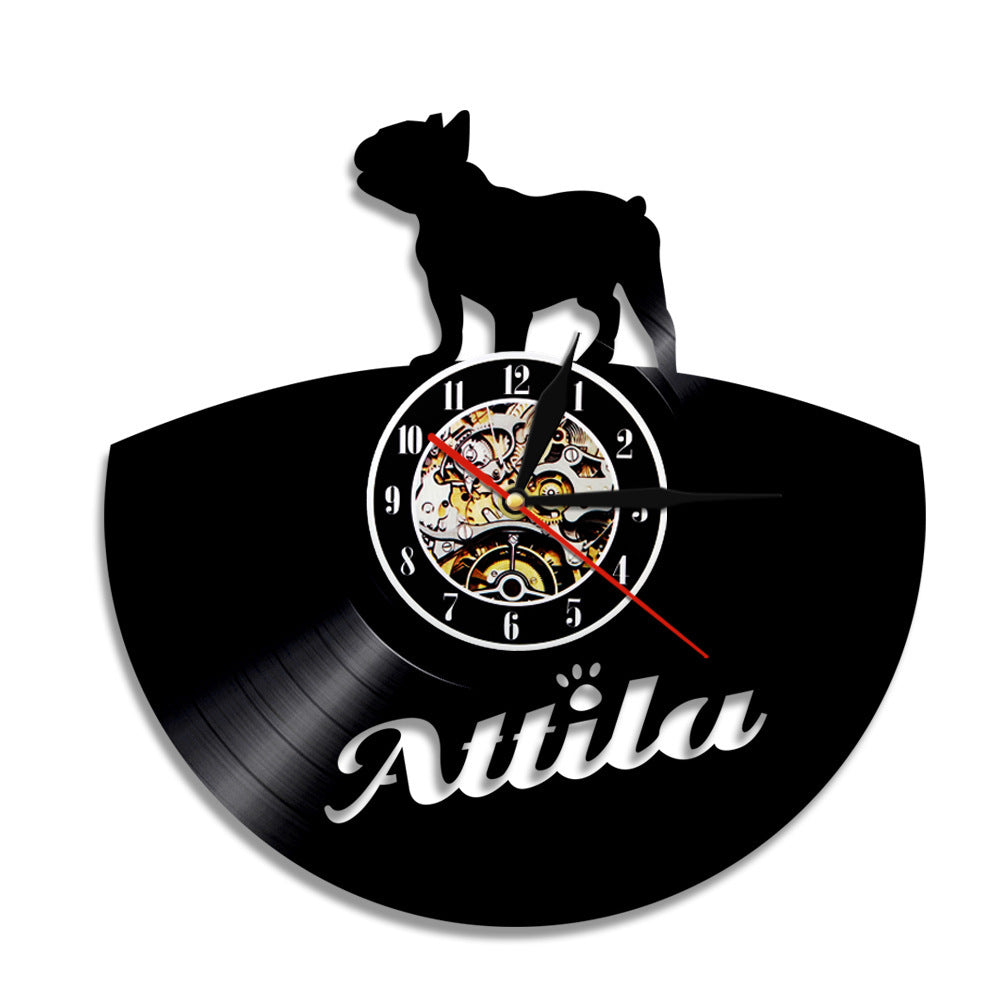 Flag Village Wall Clock Dog Breed Gifts