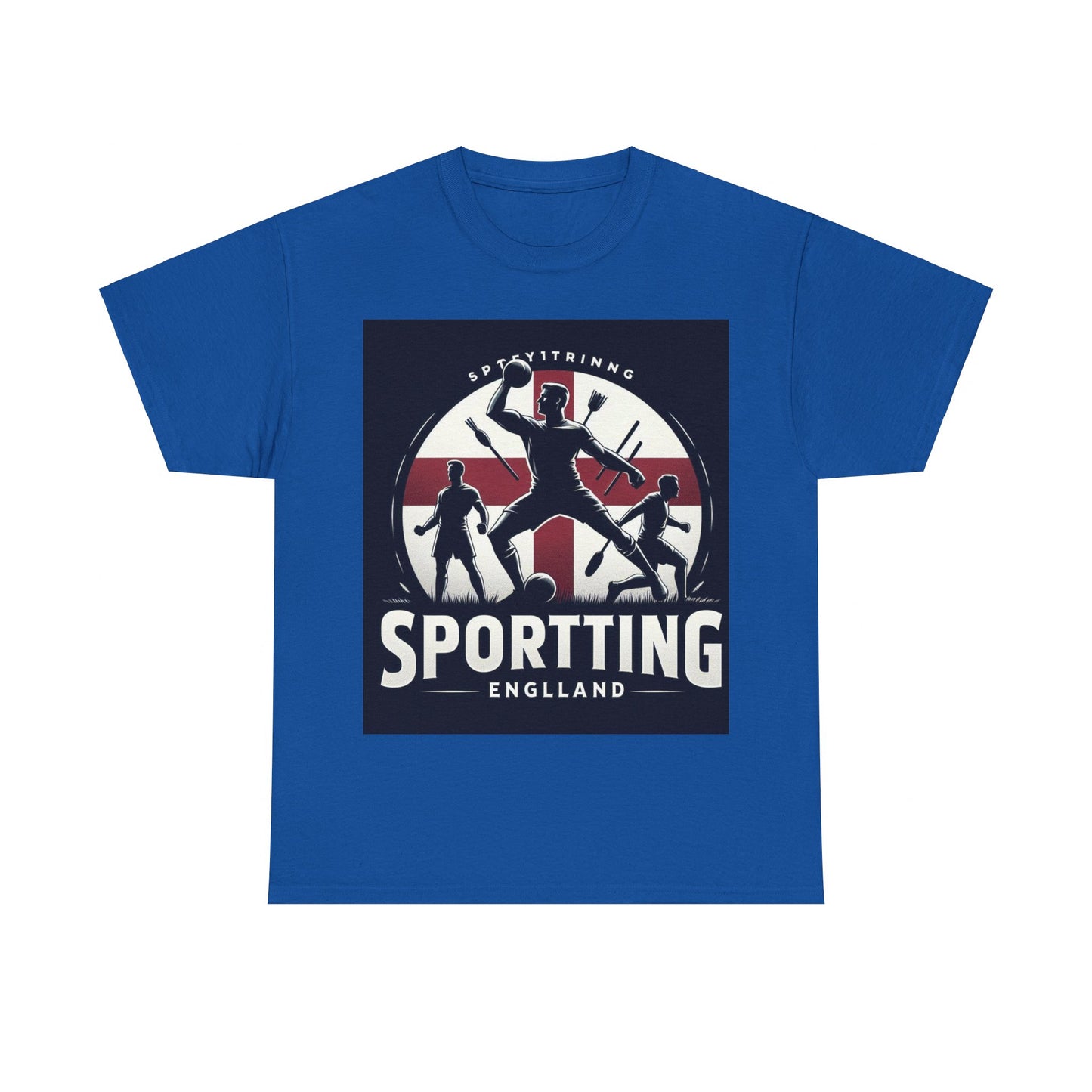 Flag Village England Sporting Flag T-SHIRT Heavy Cotton Tee GBR0002