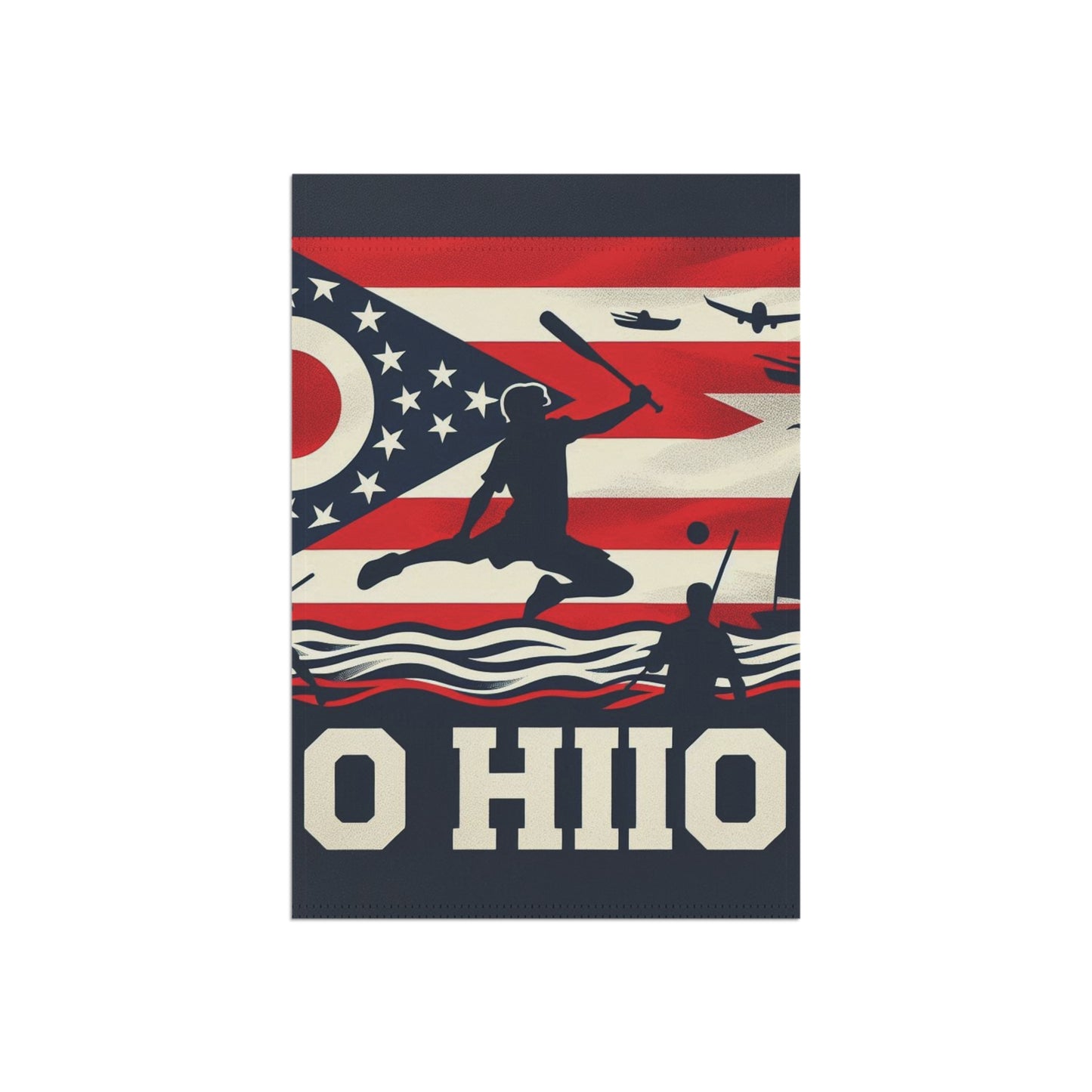 Flag Village Ohio State Flag Sporting Garden & House Banner OH0004