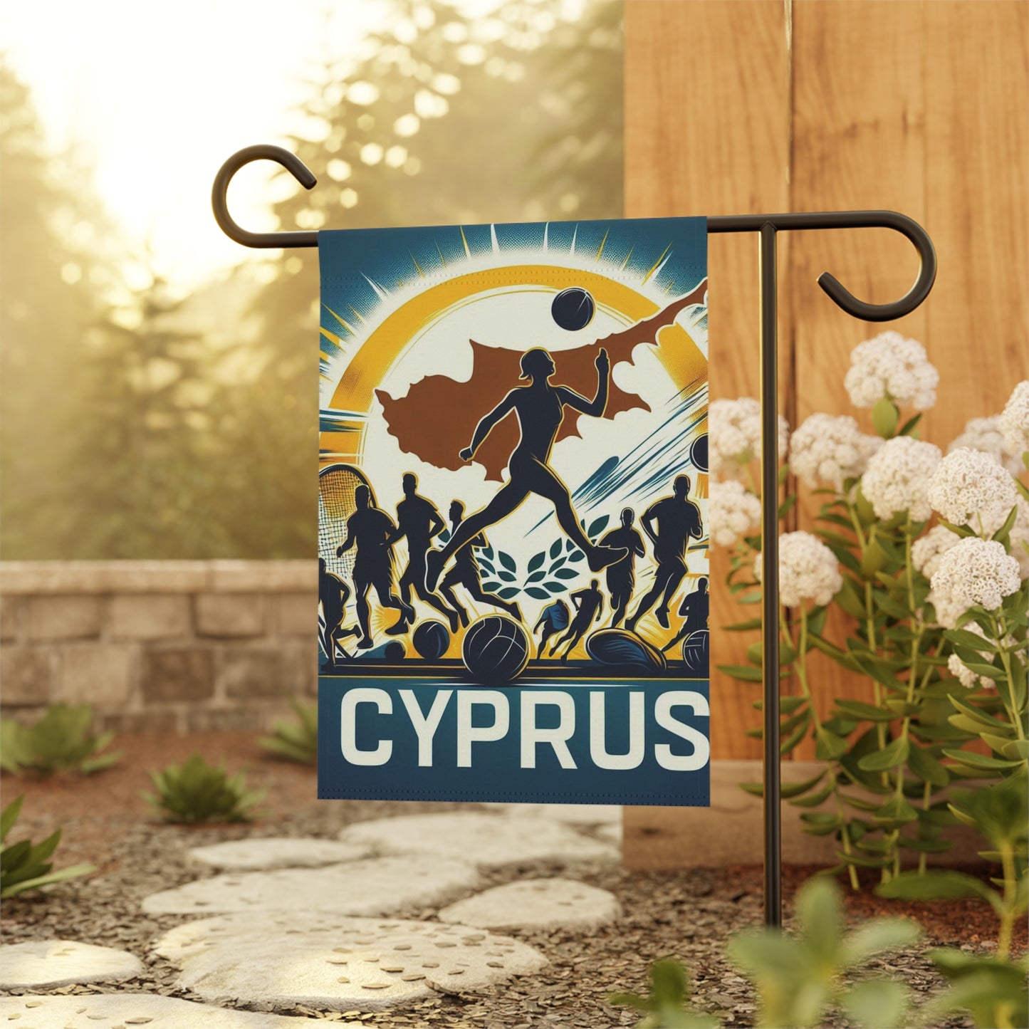 Flag Village Cyprus Flag Sporting Garden & House Banner CYP0004