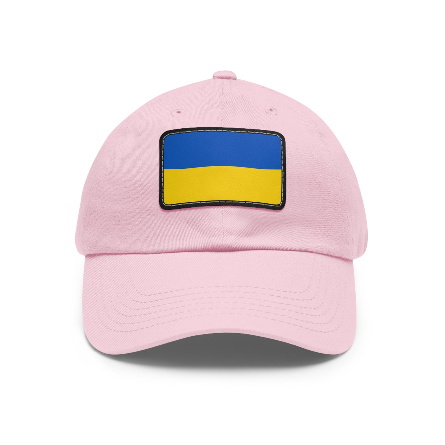 Flag Village Ukraine Flag Hat Cap with Leather Patch