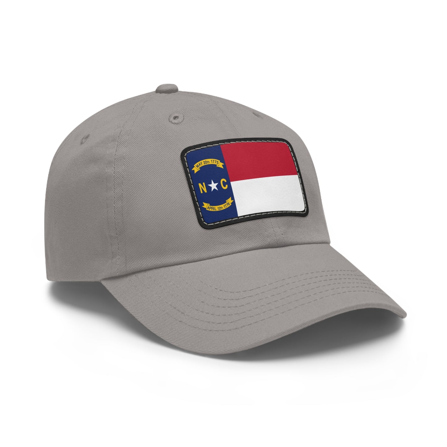 Flag Village USA North Carolina State Flag Hat Cap with Leather Patch