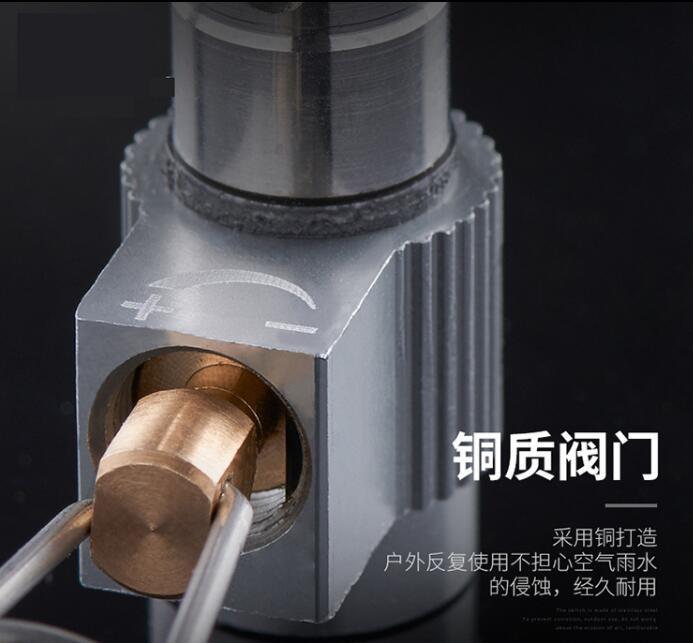 Flag Village Portable Folding Mini Camping Stove Outdoor Gas Stove Survival Furnace Stove 3000W Pocket Picnic Cooking Gas