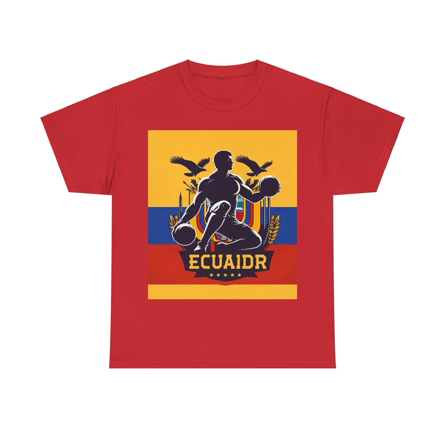 Flag Village Ecuador Sporting Flag T-SHIRT Heavy Cotton Tee ECU0004