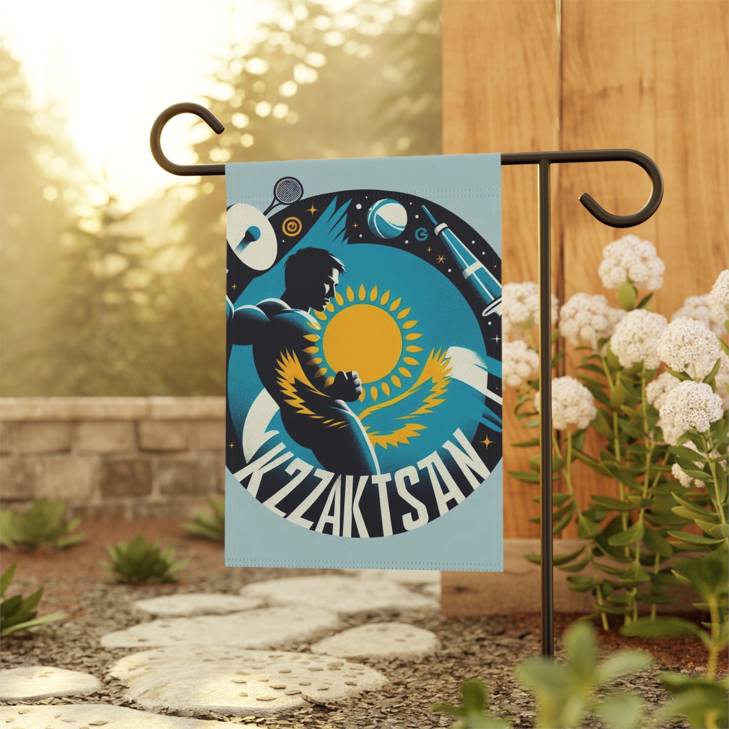 Flag Village Kazakhstan Flag Sporting Garden & House Banner KAZ0003