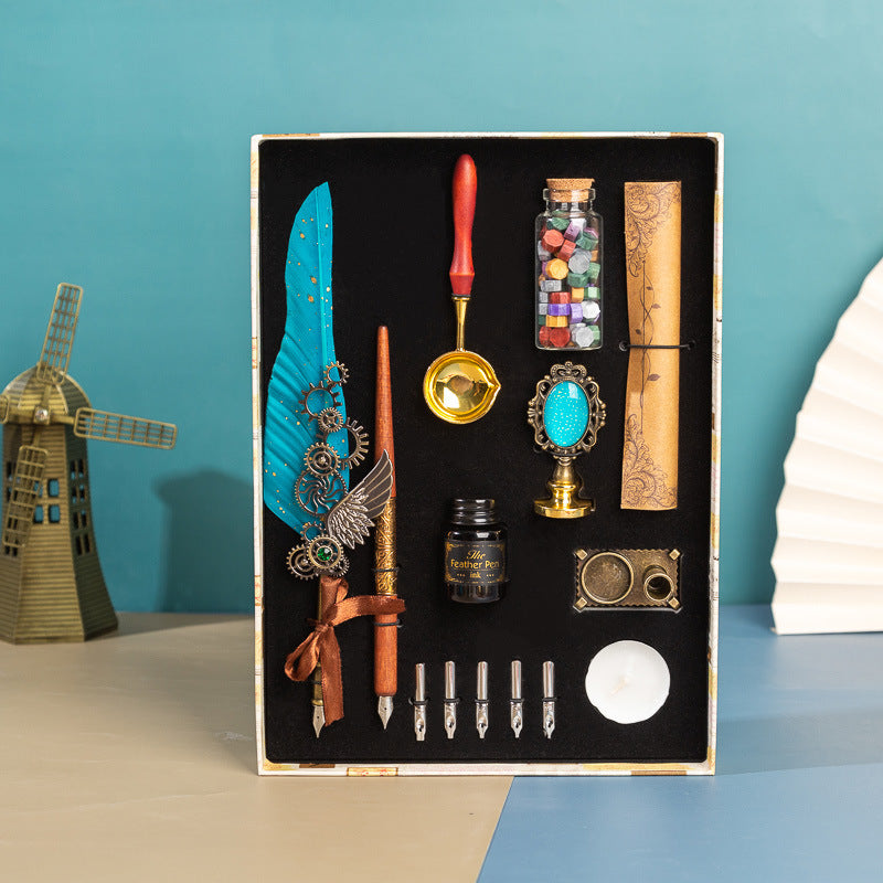 Flag Village Business Gift Box Birthday Gift Pen Set