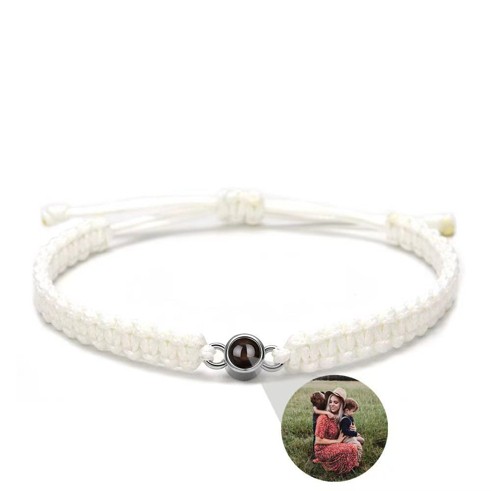 Flag Village 100 Words Of I Love You Projection Bracelet Engraved Photos Commemorative Gifts