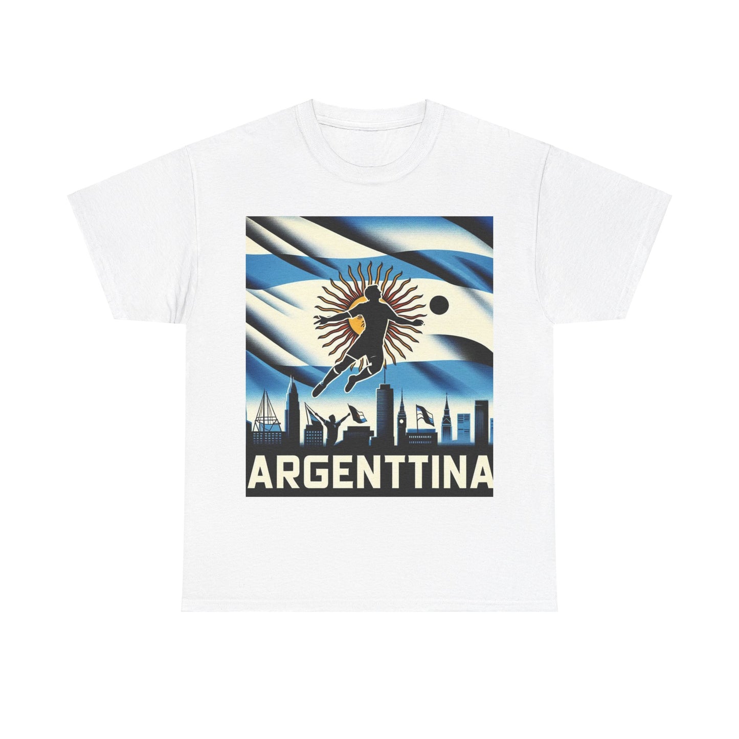 Flag Village Argentina Flag T-SHIRT Heavy Cotton Tee ARG0001