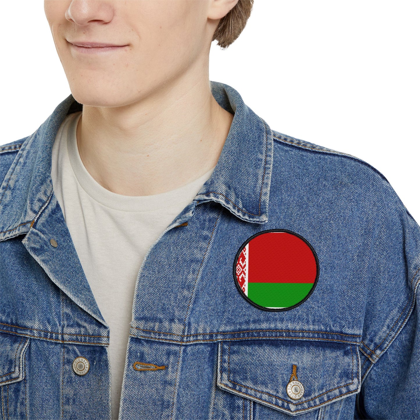 Flag Village Belarus Flag Embroidery Iron-On Patches
