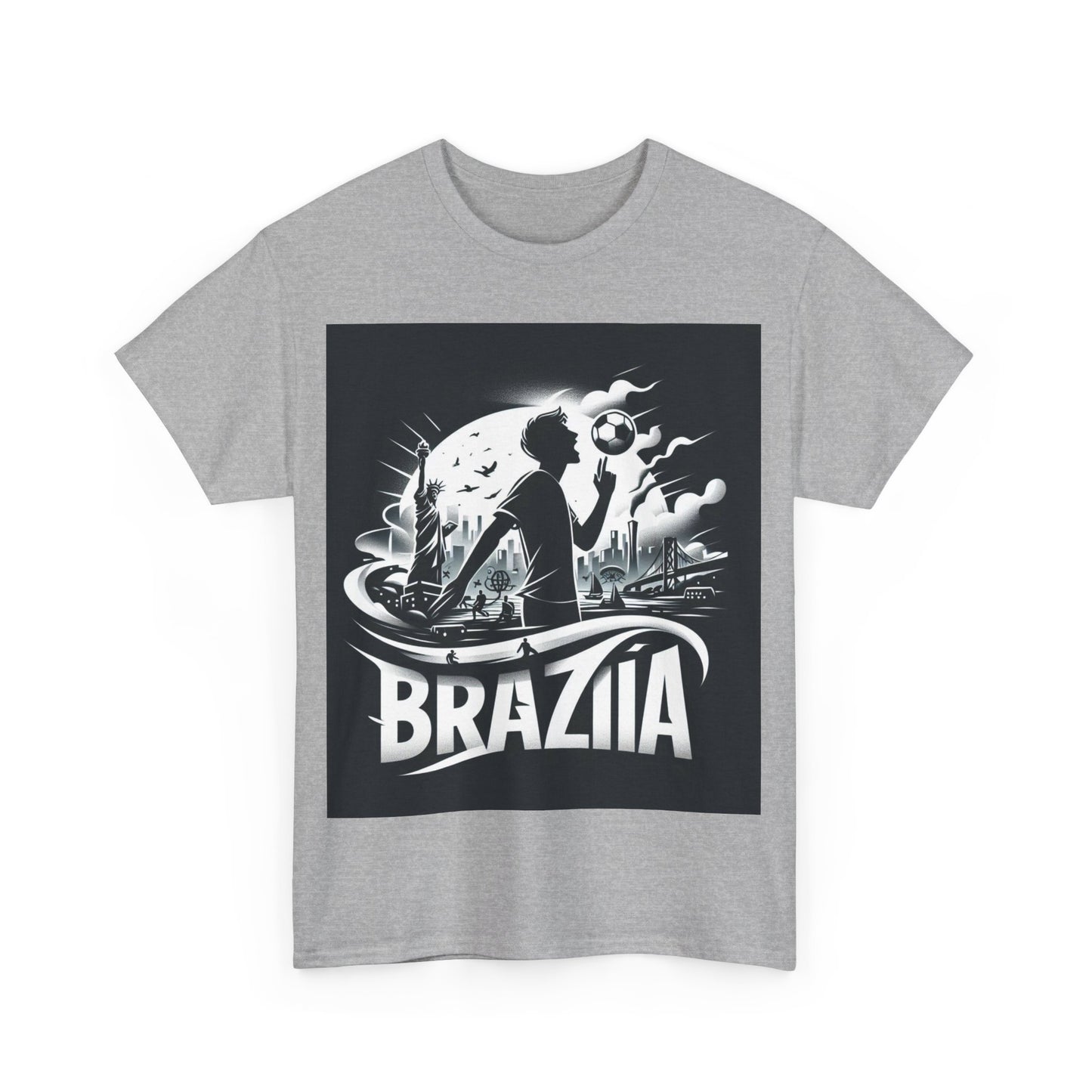 Flag Village Brazil Sporting Flag T-SHIRT Heavy Cotton Tee BRA0008