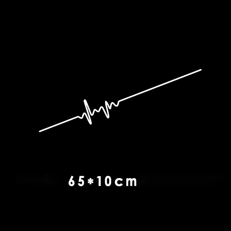 Flag Village Auto Tools Car Electrocardiogram Creative Sound Wave Chart Car Sticker